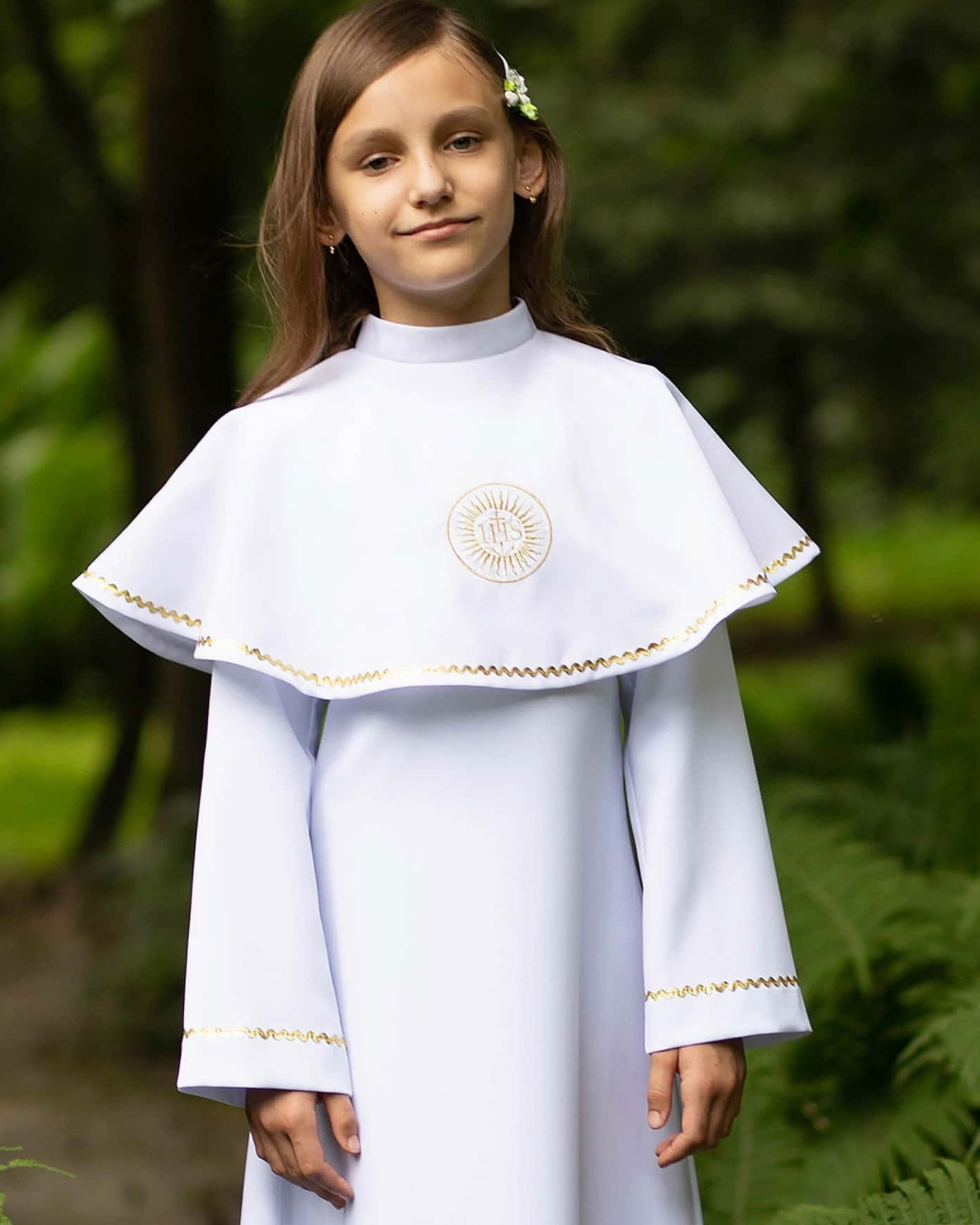 Alba komunijna Julia z pelerynką - obrazek 2